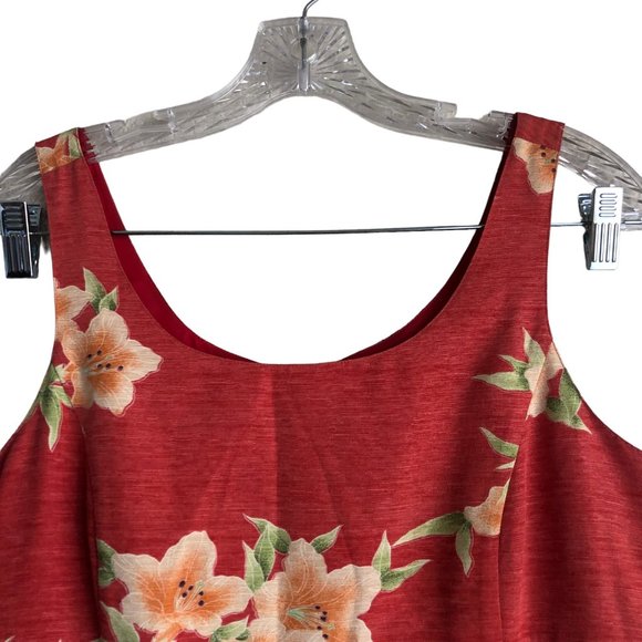 Vintage Tommy Bahama Women's 100% Silk Sun Dress Size 10 Floral Lined Hawaiian - Picture 5 of 10